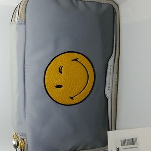 Anya Hindmarch smiley face jewellry travel bag.